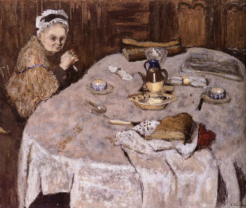Edouard Vuillard Vial wife's breakfast oil painting image